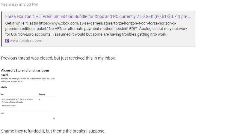 玩家5塊錢薅Xbox商店羊毛 微軟不兌現決定收回遊戲
